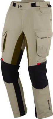 Bering Freeway waterproof Motorcycle Textile Pants, beige, Size S for Men