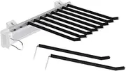 Pull-Out Trouser Rack, Built-in Wardrobe Movable Trouser Rod, Removable Flocked Telescopic Trouser Rack, Suitable for Bedrooms and Cloakrooms (Style 1) Interesting
