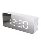 Digital Alarm Clock LED Mirror Electronic Clocks Timer Night Lights Thermometer