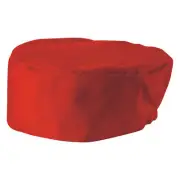 Ventilated Pillbox Hat, 3.5"H, Red , X-Large (48 Each)