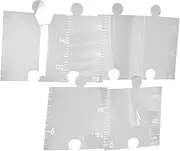DimyFew 7Pcs Growth Chart Mirror,Kids Height Wall Chart with Label, Bedroom Wall Decor,for Home