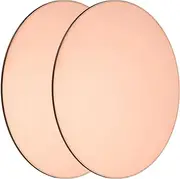 uxcell 2 Pcs Round Copper Plate, 150mm (5.91") Dia Pure Copper Sheets, 2mm(0.08") T2 Pure Copper Plates for Crafts, DIY, Electrical Repairs, Industrial Use