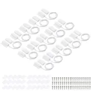 Magnetic Reed Switch, 15 Sets NC Magnetic Contact Switch for Door Window, White