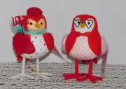 TARGET SPRITZ 2023 FLEDGE & AERIAL FELTED LOVE BIRDS VALENTINES DAY DECORATION