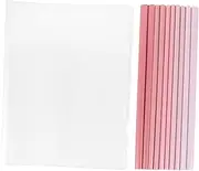 BCOATH 10pcs Document Folders with Sliding Bar Transparent Report Covers for School Business Lightweight File Binders Organize Papers Test and Splashing Design