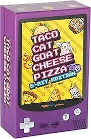 Blue Orange Games | Taco Cat Goat Cheese Pizza 8 Bit Edition, Tabletop Card Game | 2-8 Players, Ages 8+