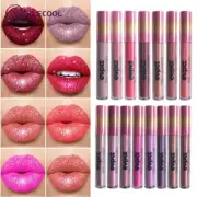 Waterproof Shimmer Glitter Lip Gloss 18 Colors Matte Glitter Liquid Lipstick Pea