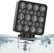Flood Light Bar - 12 Beads 4Inch LED Off Road Work Lights,Waterproof Vehicles Accessories, High Brightness Driving Fog Lights for Truck, SUV and Vehicles