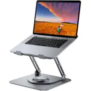 Laptop Stand for Desk, Adjustable Computer Stand with 360° Rotating Base,