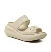 Crocs Classic Crush High Heel Sandal In Bone Color Size M6/W8 207670-2Y2 NWT