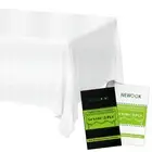 24PCS White Tablecloths for Rectangle Tables 54 x 108 Inchs, 3-Ply Premium Pa...