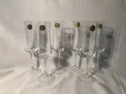 Leaded Crystal Stemware 8 1/4" Tall- Set of 6 NEW