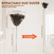 Feather Duster Extendable Handheld Feather Duster Decorative Long Feather njBHo
