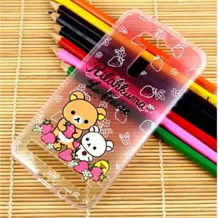 Rilakkuma 拉拉熊 ASUS ZenFone 2 Laser 5吋(ZE500KL) 彩繪漸層保護軟套