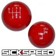 RED OL' SKOOL SHIFT KNOB/TRANSFER CASE SET FOR FJ CRUISER MANUAL GEAR SHIFTER (for: Toyota)