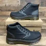 Dr. Doc Martens Boots Men 6/Women 7 Black BONNY Chukka Leather Lace Up Round Toe