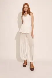 lissett soft balloon pant in ivory