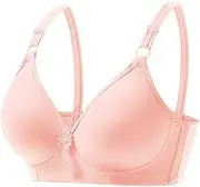 [Generic] Work Out Bra Women's Plus Size No Steel Ring Bra Comfortable Breathable Thin Underwear Athletic Bras for Women
