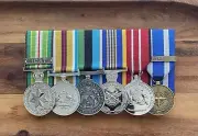 Replica Fullsize Medals, AASM+75, Australian Operation Service, NATO, Mounted