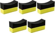 Tire Shine Applicator, Tire Applicator Pads Car Wax Dressing Shine, Color Polishing Cleaning Supplies Wax Buffing Foam Scrubber for Bathroom Truck Sinks