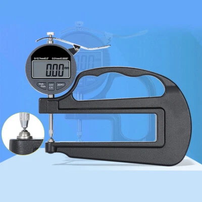 LCD Centimeter Micrometer Thickness Gauge Round Head Measuring Dial Indicator