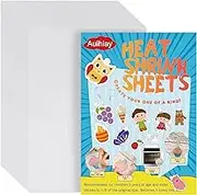 Auihiay 20 Pieces Sanded Shrink Plastic Sheets, Shrink Films Papers, Kids Creative Crafts and Mothers Day Gifts for Mom Christmas Ornament, 7.9 X 5.7 inch / 20 X 14.5 cm