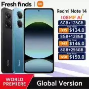 Global Version Xiaomi Redmi Note 14 MediaTek G99-Ultra 108MP AI Camera 6.67"