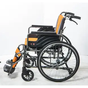 《好康醫療網》均佳機械式輪椅-鋁合金(中輪)JW-160(扶手可後掀)(輔具特約經銷商)(輪椅B款)附加功能A