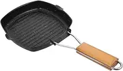 CIYODO 1pc Steak Skillet Kitchen Cooking Accessory Flat Cooking Pan Portable Pan Kitchen Gadget Outdoor Camping Pot Iron