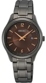 SEIKO 精工錶 經典台灣限量款時尚女錶 6N22-00N0U(SUR521P1)-30MM-咖啡面鋼帶【刷卡回饋 分期0利率】【APP下單點數4倍送】