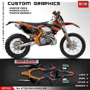 Motocross Full Vinyl Custom Decal Graphics Kit for EXC XCW 2014 2015 2016