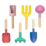 Children'S Beach Toys 6-Piece Set Children'S Gardening Tools Sand Toy Set Metal Gardening Tools
