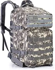 G4Free Military Tactical Fishing Bug Out Bag Backpack Large Army 3 Day Assault Pack Molle Rucksacks for Outdoor Hiking Camping Trekking Hunting