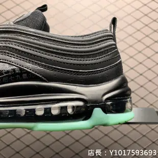 Nike Air Max 97 黑綠 時尚 子彈 氣墊 慢跑鞋 921826-017 男鞋