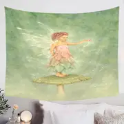 Cute Little Mushroom Fairy with Magical Dust Tapestry