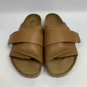 Birkenstock New w/ Box Kyoto Padded Puff Pack Cork Brown Leather Reg Select Size