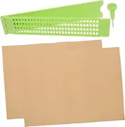 Ipetboom 1Set Rows Writing Kit with Stylus and Practice Papers Durable Board for Easy Learning and Writing for Visually Impaired