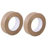 2 Roll Packing Tape Brown Paper Kraft Gummed Adhesive Craft Solvent Resistant