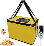 Bread Proofing Box with Heater, Foldable Bread Proofing Cabinet, Adjustable Temperature and Timer, Dough Fermentation Box for Bread Baking Yogurt, Natto and Handmade Soap, 40 x 26 x 30 cm