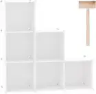 Cube Storage Organizer 6-Cube Shelves Units Closet Cabinet DIY Plastic