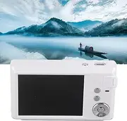 SustVita 48MP Digital Camera, 16X Zoom HD Portable Vlogging Camera with 3.0in LCD Screen, Anti Shake, Self Timer, Continuous (White)