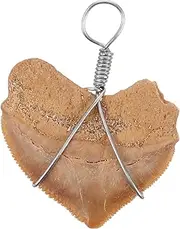 [LIFKOME] Shark Charm Tooth Pendant Hawaiian Jewelry Cool Necklace Diy Simulation for Men Boys Girls