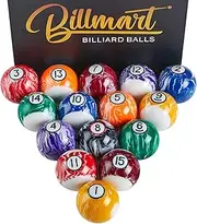 Billmart Billiard Balls Set 16 Pool Table Balls