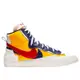 NIKE X SACAI BLAZER MID SNOW BEACH 白深藍黃紅【A-KAY0】【BV0072-700】