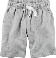 [Carter's] Baby Boys' French Terry Shorts (Baby) (3 Months, Light Grey)