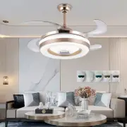 42'' Invisible LED 7-Color Change Ceiling Fans with Lights and Bluetooth Speaker
