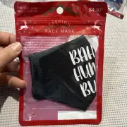 Adult BAH HUM BUG Fashion Face Mask Christmas Protect Virus Scrooge