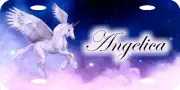 Personalized Custom Pegasus Unicorn Magic Mythical Stars License Plate Beautiful