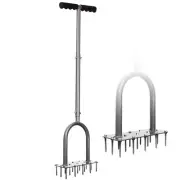 Walensee Lawn Aerator Spike Metal Manual Dethatching Soil Aerating Lawn with ...