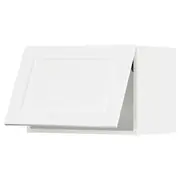 METOD wall cabinet horizontal, white Enköping/white wood effect, 60x37x40 cm